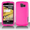 LG Optimus S Rubberized SnapOn Cover - Hot Pink 