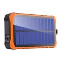 4smarts Prepper Solar Power Bank 12000mAh - 2xUSB-A - Svart/oransje