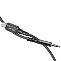 Acefast lydkabel USB-C til 3,5 mm jackstikk - 1,2 m - svart