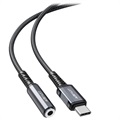 Acefast C1-07 USB-C / 3.5mm AUX Audio Adapter - Mørkgrå