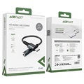 Acefast C1-07 USB-C / 3.5mm AUX Audio Adapter - Mørkgrå