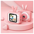 Animal Shape 20MP Digitalkamera til Barn X5 (Åpen Emballasje - Tilfredsstillende) - Kanin / Rosa