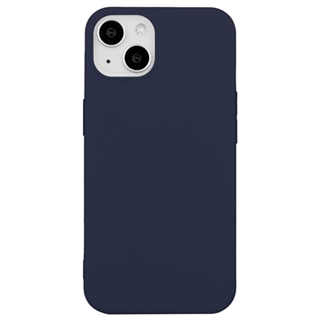 iPhone 15 Mot Fingeravtrykk Matte TPU-deksel - Mørkeblå