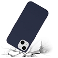 iPhone 15 Mot Fingeravtrykk Matte TPU-deksel - Mørkeblå
