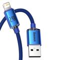 Baseus Crystal Shine USB-A / Lightning-kabel - 2m - Blå