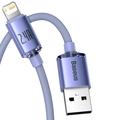 Baseus Crystal Shine USB-A / Lightning-kabel - 2m - Lilla