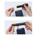 Baseus Cylinder Slide Vanntett Mobilpose med Touch ID - 7.2" (Åpen Emballasje - Bulk Tilfredsstillende) - Svart