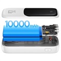 Baseus Qpow Pro Powerbank med USB-C Kabel - 10000mAh - Hvit