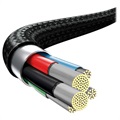 Baseus Rapid 3-i-1 USB Type-C Kabel CAMLT-SC01 - 1.5m - Svart