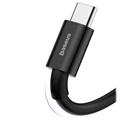 Baseus Superior Series USB-C Data & Ladekabel - 66W, 1m (Åpen Emballasje - Tilfredsstillende) - Svart