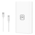 CarPlay Trådløs Adapter till iOS - USB, USB-C (Åpen Emballasje - Tilfredsstillende) - Hvit