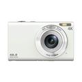 DC402-AF 4K Kids 48MP digitalkamera med autofokus og 16X digital zoom Vlogging-kamera for tenåringer - hvit