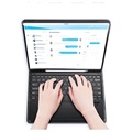 Dux Ducis iPad Pro 12.9 2020/2021/2022 Etui med Bluetooth-tastatur - Svart