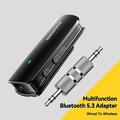 ESSAGER ES-BT09 Multifunksjonell Bluetooth-adapter Bærbar kablet til trådløs BT5.3 Lavalier-omformer med mikrofonstøtte