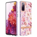 Flower Series Samsung Galaxy S20 FE TPU-deksel - Rosa Gardenia