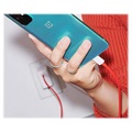 OnePlus Warp Charge USB Type-C Kabel 5481100048 - 1.5m (Åpen Emballasje - Bulk)  - Rød / Hvit
