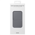 Samsung Super Fast Wireless Charger Duo EP-P5400BBEGEU - Mørkgrå