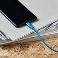 GreyLime Flettet USB-A / USB-C Kabel - 2m - Blå