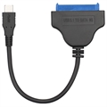 Høyhastighets USB-C til SATA 2.5" Kabeladapter - Svart