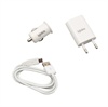 Konkis Lader Sett - Micro USB - Hvit