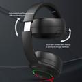 L800 Trådløst hodesett for musikk og spill Sammenleggbar Bluetooth-hodetelefon med LED-lys/mikrofon - Svart