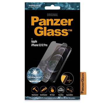 Panzerglass - 9H iPhone 12/12 Pro Skjermbeskytter Panzerglass - 9H - Gjennomsiktig