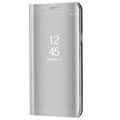 Huawei Mate 10 Luxury Mirror View Flip-deksel - Sølv