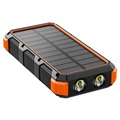 Psooo M2 trådløs solenergibank - 20000mAh - oransje