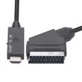 SCART til HDMI-omformer SCART inn HDMI ut Video Audio-adapter for HDTV DVD