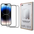 iPhone 15 Pro Max Saii 3D Premium Beskyttelsesglass - 2 Stk.