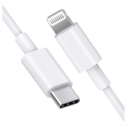 Saii Rask USB-C / Lightning Kabel - 1m (Åpen Emballasje - Utmerket) - Hvit