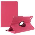 Samsung Galaxy Tab A9+ 360 Roterende Folio-etui - Varm rosa