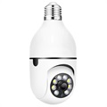 Overvåkningskamera med E27 Lyspæresokkel A6 (Åpen Emballasje - Tilfredsstillende) - Hvit