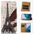 Sony Xperia 5 V Glam Series Lommebok-deksel - Eiffeltårnet