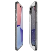 iPhone 15 Plus Spigen Liquid Crystal Glitter Deksel - Gjennomsiktig