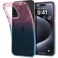 iPhone 15 Pro Spigen Liquid Crystal TPU Deksel - Rosa