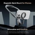 TELESIN MNM-001 for iPhone 12 / 13 / 14 / 15 silikonhalsfeste magnetisk selfie-stang for telefon