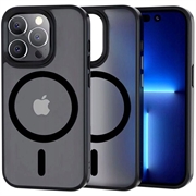 iPhone 13 Pro Max Tech-Protect Magmat Deksel - MagSafe-kompatibel (Åpen Emballasje - Utmerket) - Gjennomskinnelig Svart