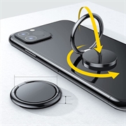 Tech-Protect Magnetisk Ringholder for Smarttelefoner - Svart