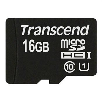 Transcend MicroSDHC Kort UHS-1 TS16GUSDU1 - Klasse 10 - 16GB