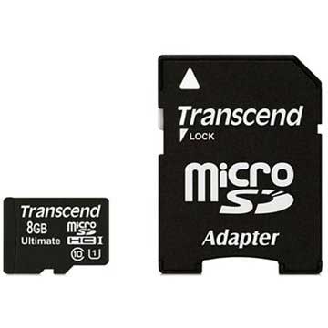 Transcend Ultimate 600x MicroSDHC Minnekort TS8GUSDHC10U1 - 8GB