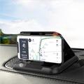 Universell bilholder for dashbordmontering - karbonfiber - svart