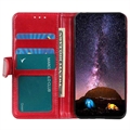 iPhone 15 Lommebok-deksel med Magnetisk Lukning - Rød