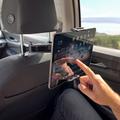 Wozinsky nakkestøtteholder for nettbrett/smarttelefon i bil - maks størrelse: 125-205 mm - svart