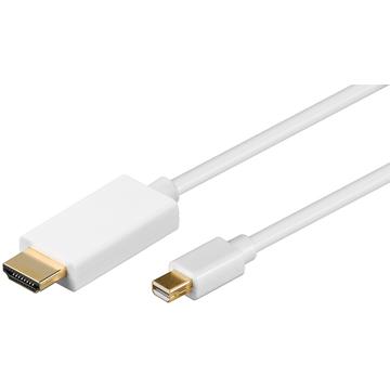 Goobay HDMI / Mini DisplayPort Adapter Kabel - 1m - Hvit