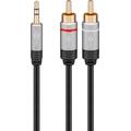 Goobay 3,5 mm/2 x RCA lydkabeladapter