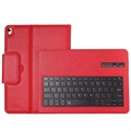 iPad 10.2 2019/2020/2021 Etui med Bluetooth-tastatur (Åpen Emballasje - Tilfredsstillende) - Rød