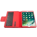 iPad 10.2 2019/2020/2021 Etui med Bluetooth-tastatur (Åpen Emballasje - Tilfredsstillende) - Rød