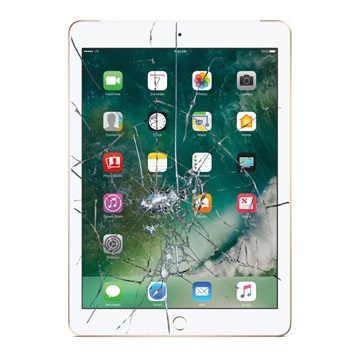 iPad 9.7 Display Glas & Touch Screen Reparasjon - Hvit