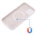 iPhone 15 Liquid Silikondeksel - MagSafe-kompatibel - Hvit
